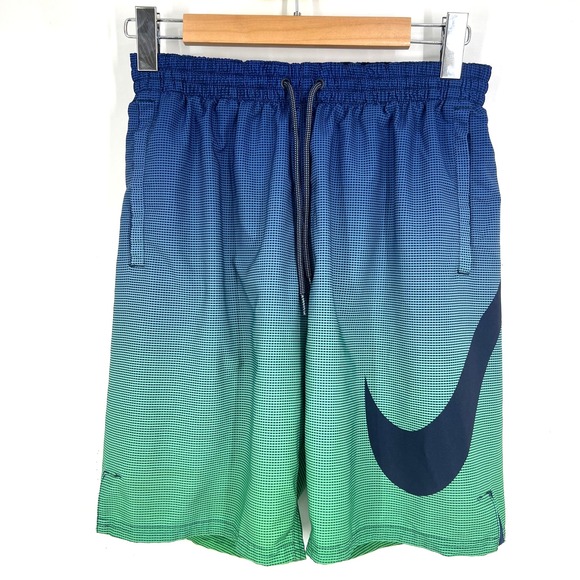 Nike 9-inch Atmosphere Swoosh Vital Volley Swim Shorts Mens Size M Midnight Navy - Picture 1 of 9